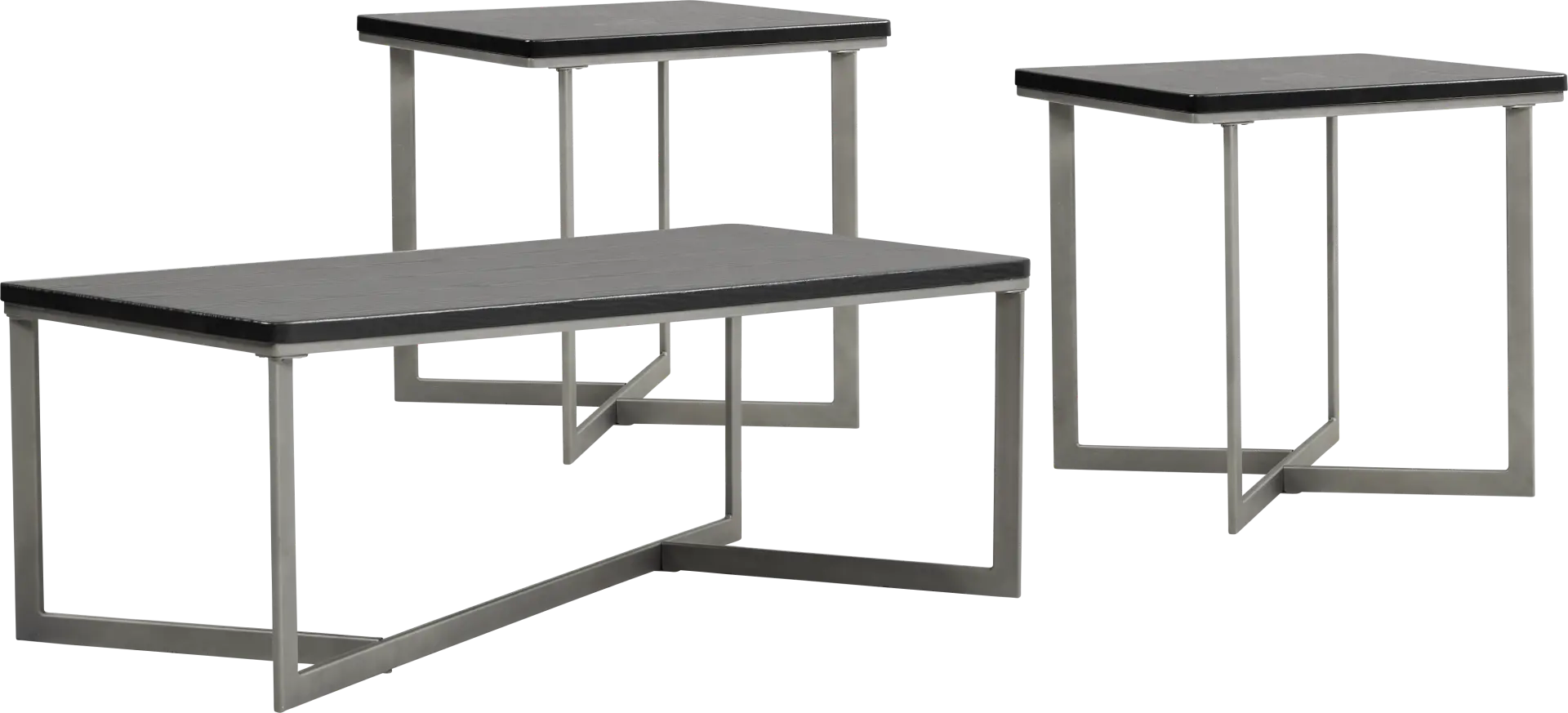 Slater Black 3 Pc Table Set