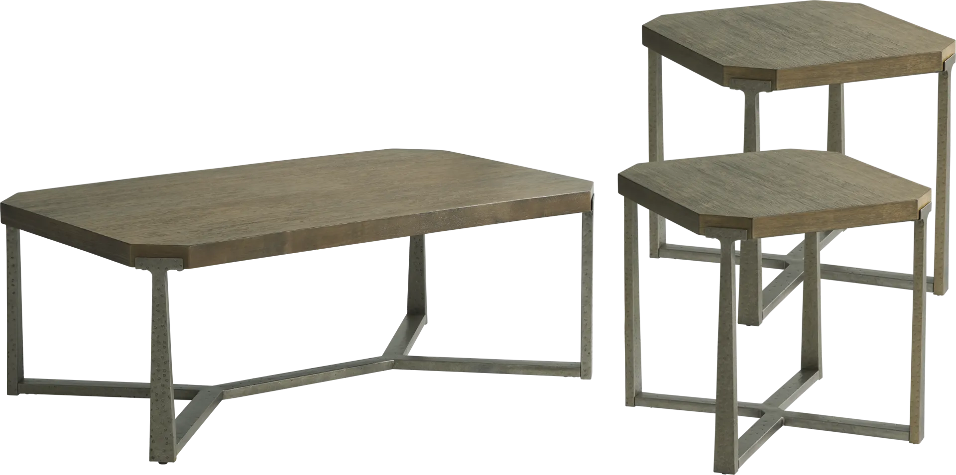 Zandra Gray 3 Pc Table Set - Image 1