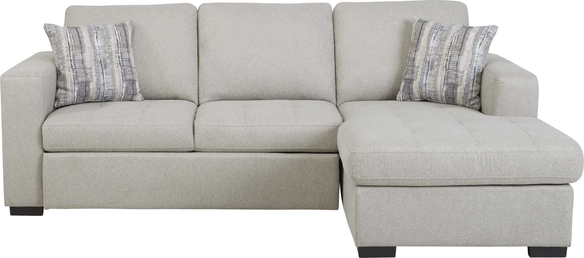 Kirkwell Gray 2 Pc Sleeper Sectional - Image 1