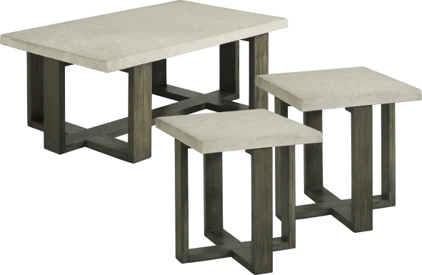 Sanger Gray 3 Pc Table Set