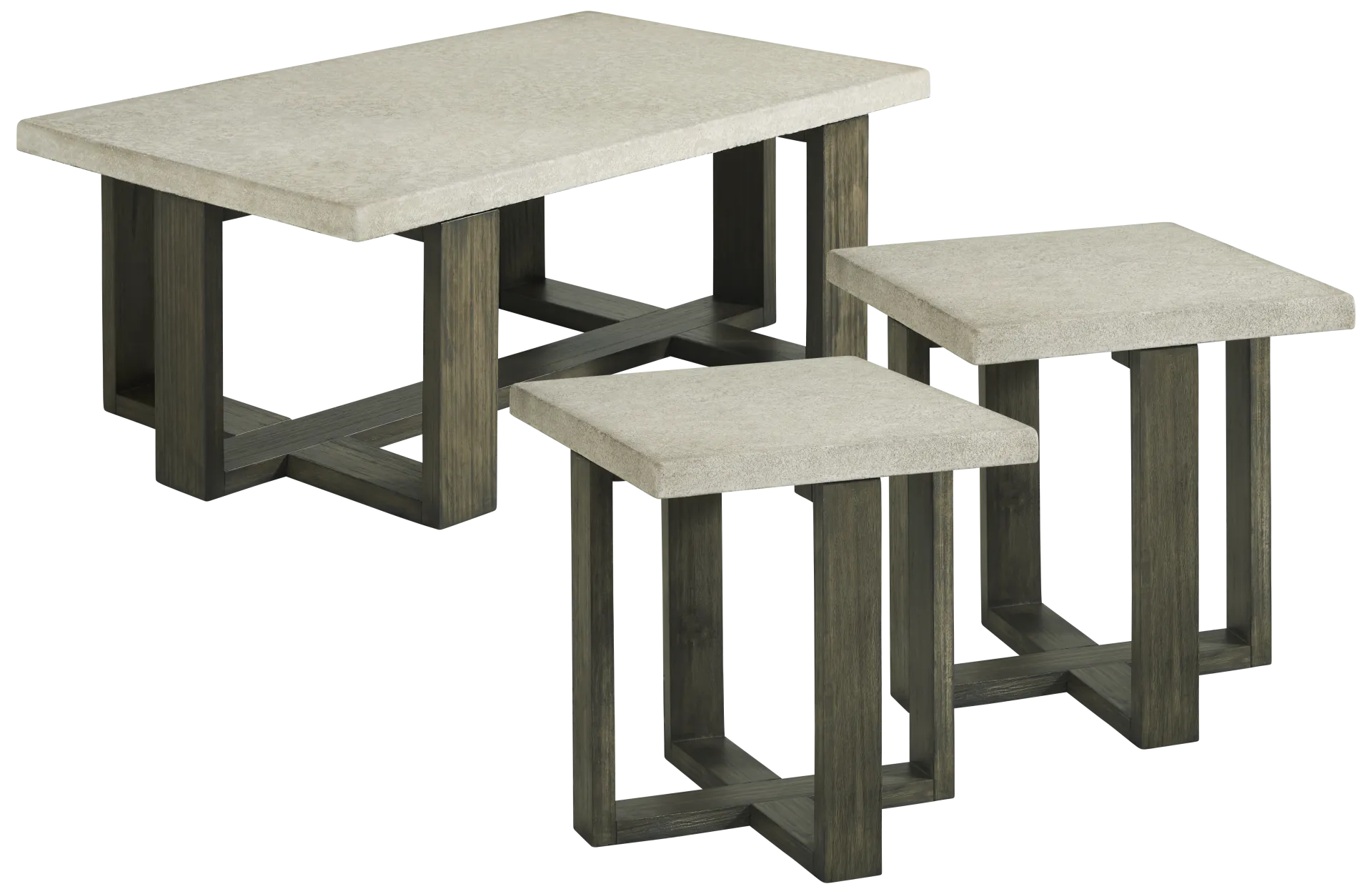 gray 3 pc table set