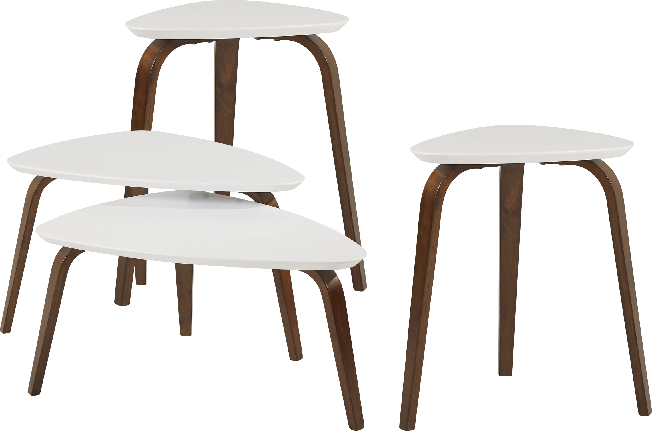 Melodina White 3 Pc Table Set - Thumbnail - Image 1