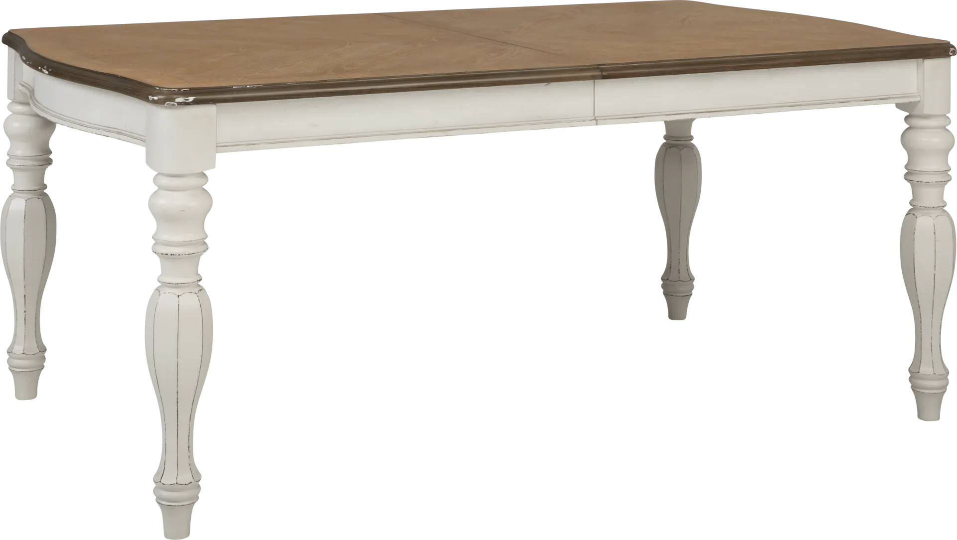 French Market White 5 Pc Rectangle Dining Room with Oval Chairs - Image 2