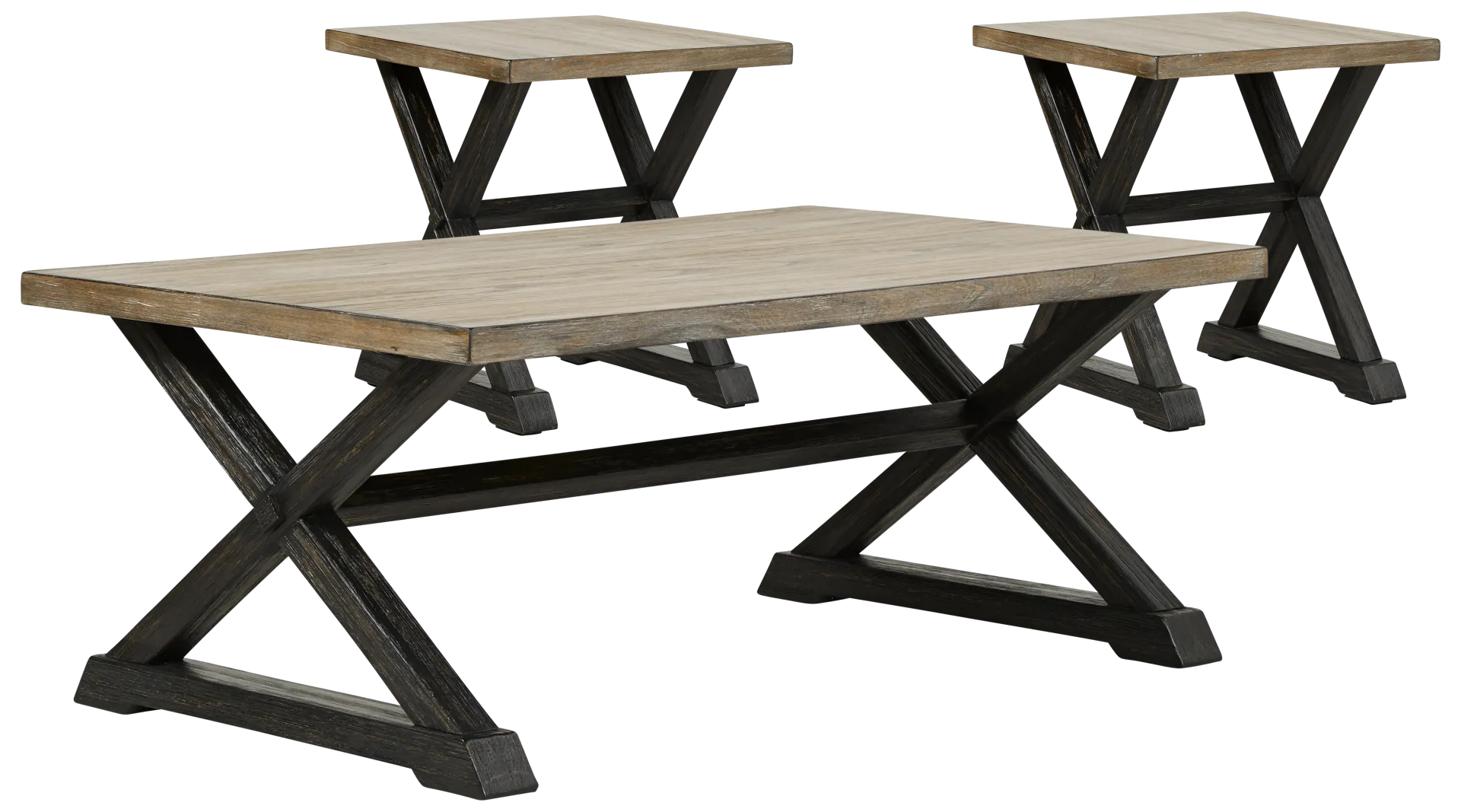 black 3 pc table set