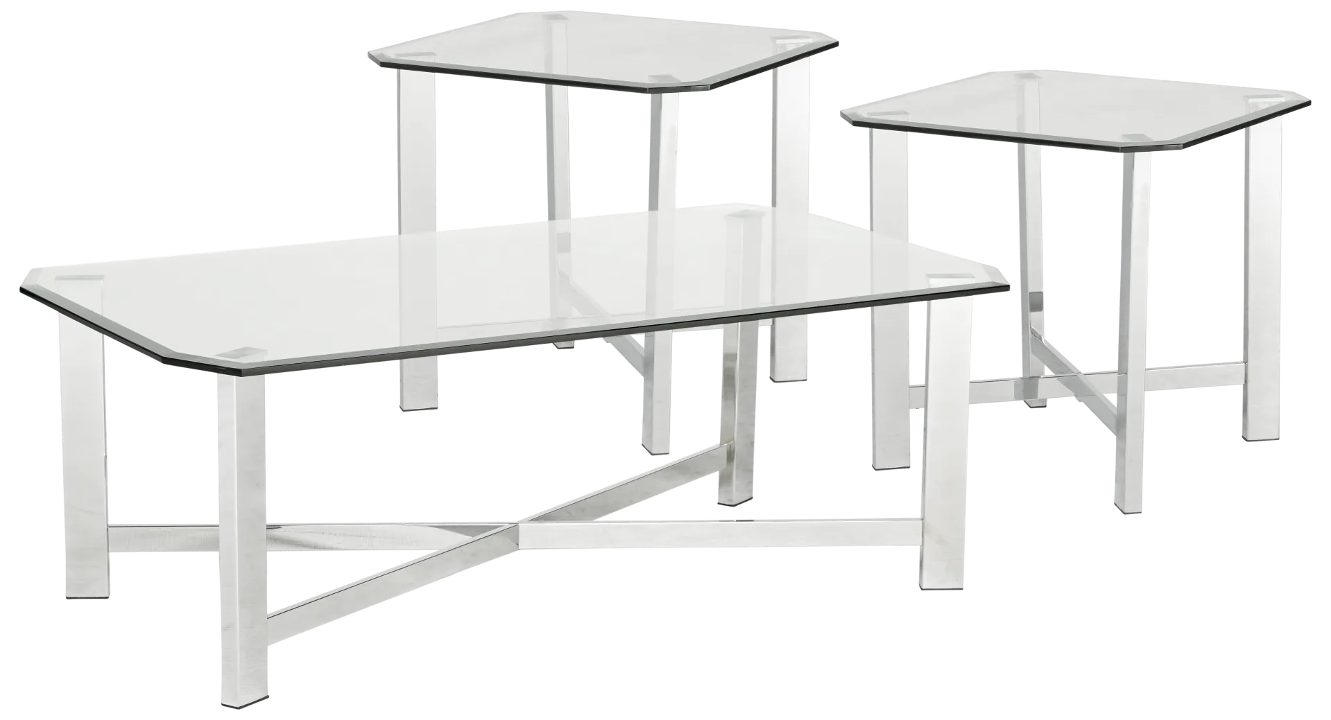 silver 3 pc table set
