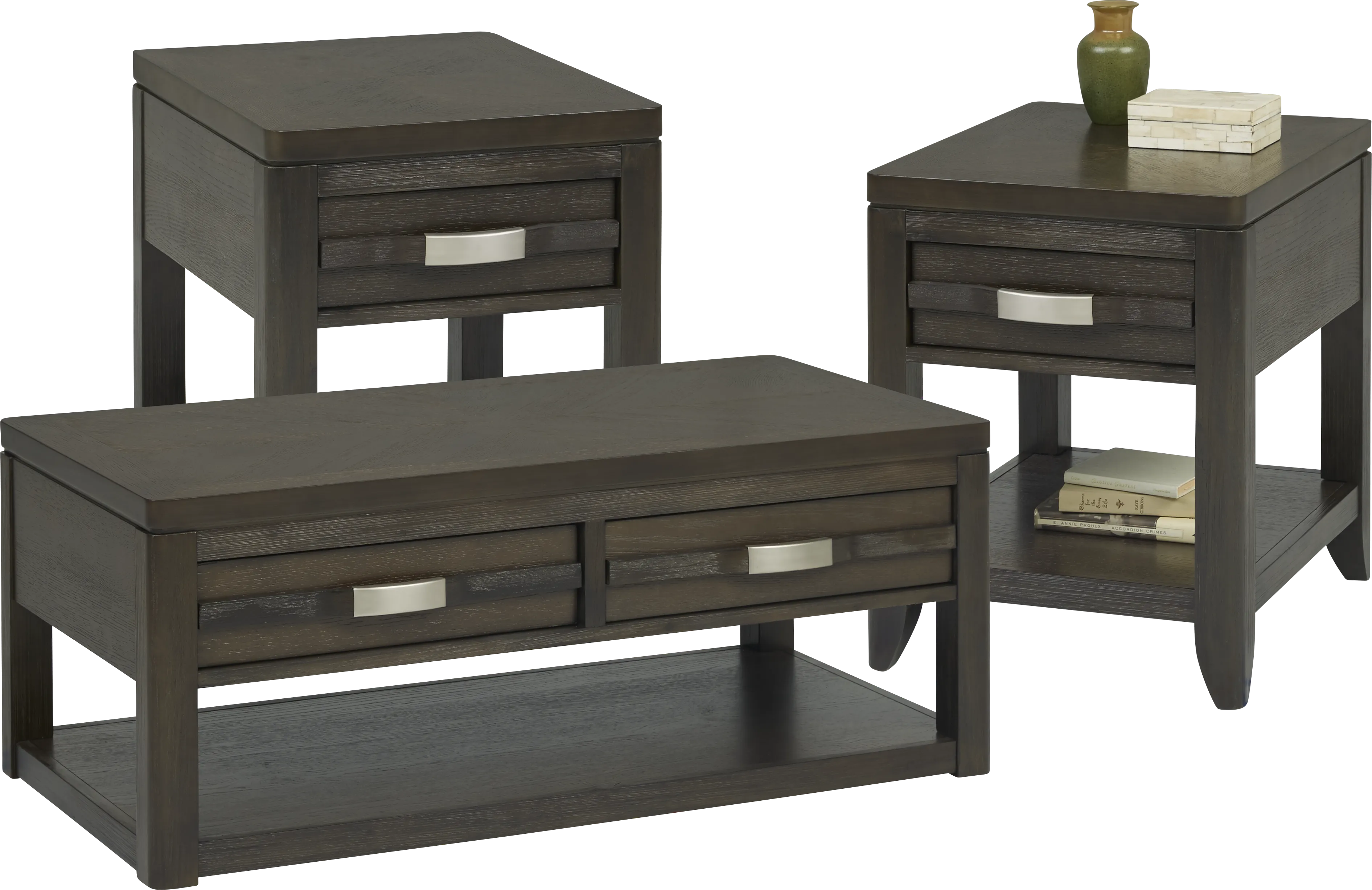 Barolo Gray Leather 5 Pc Triple Power Reclining Living Room with Massage and Heat - Thumbnail - Image 22