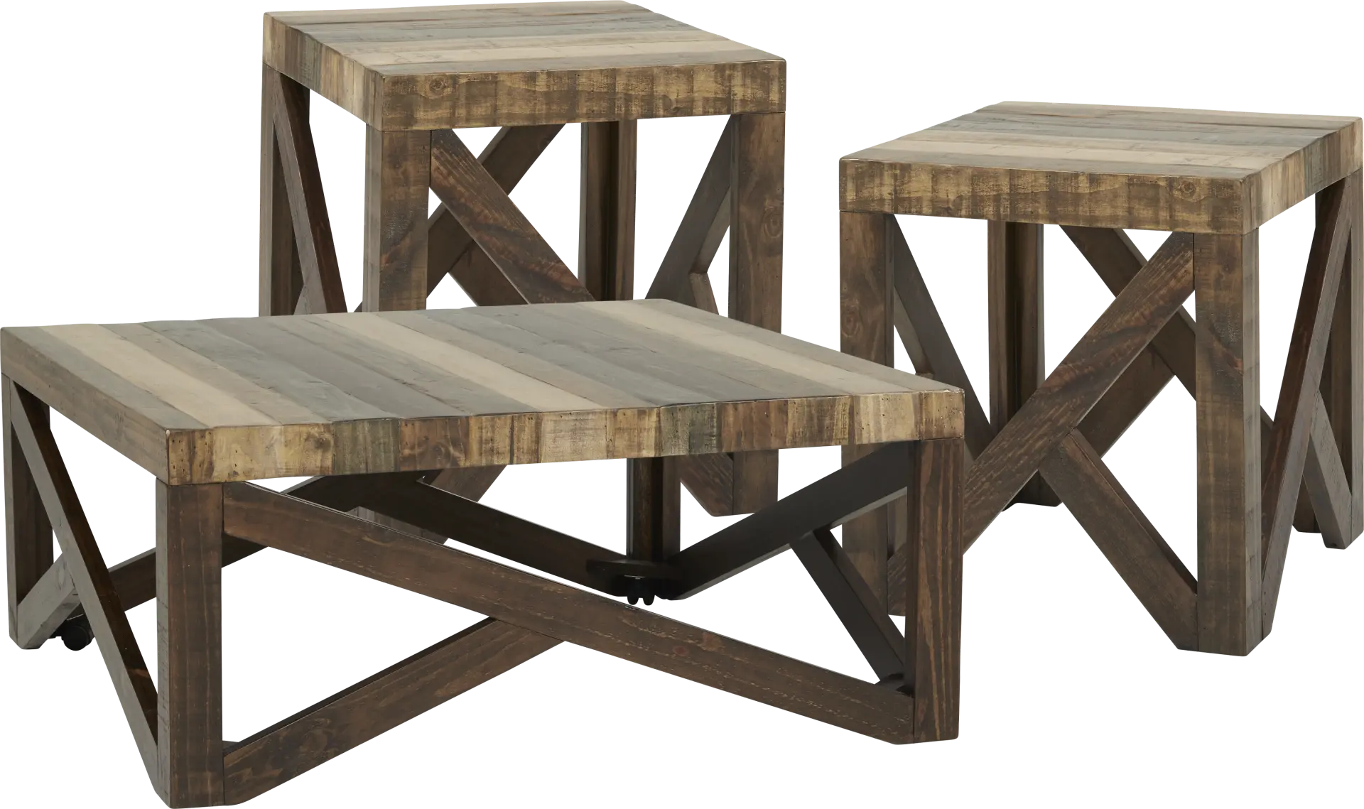 Westover Hills Brown 3 Pc Table Set