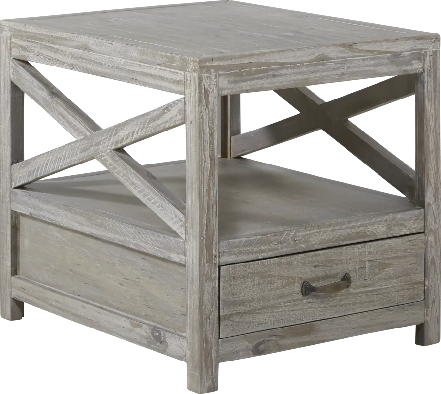 Savenay Gray End Table