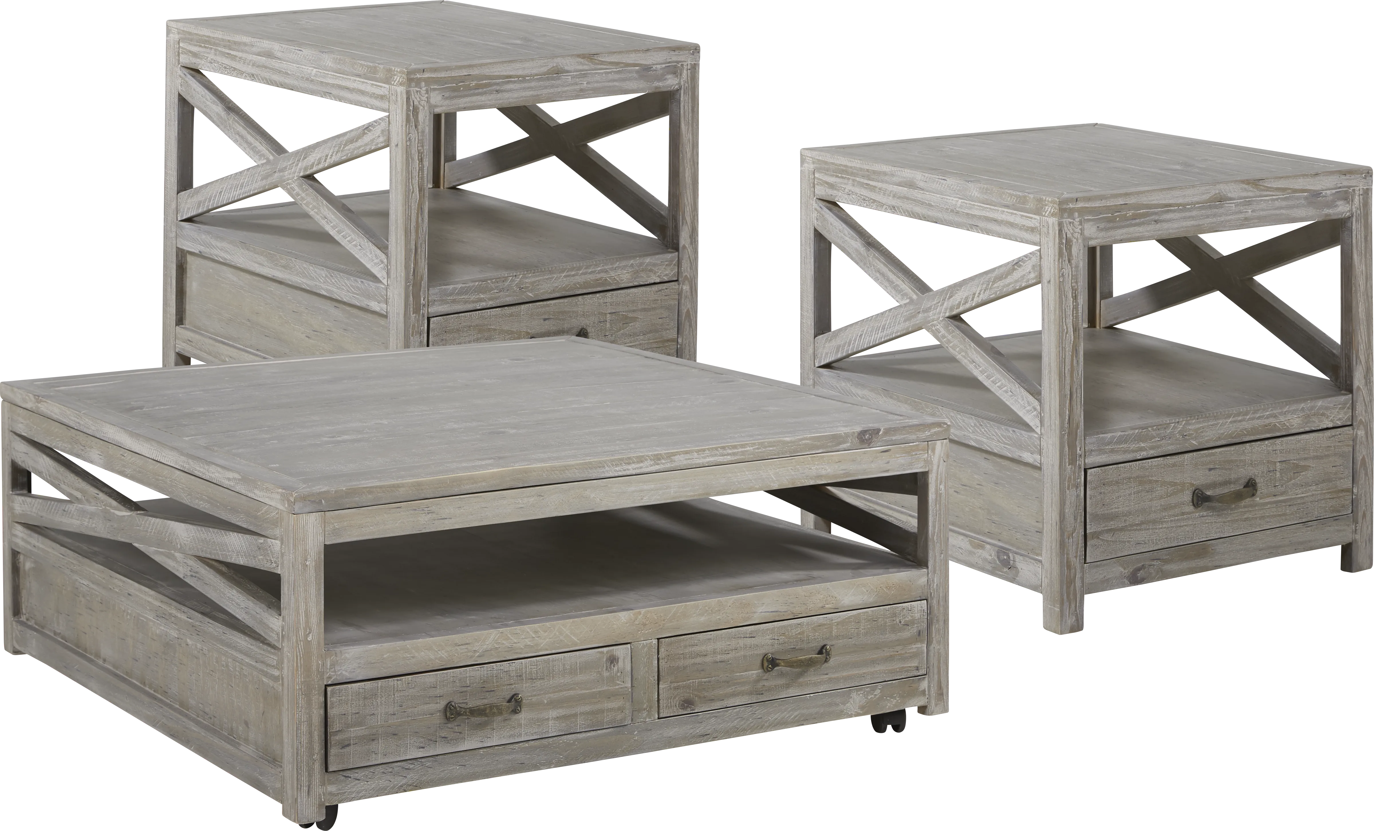 Bedford Park Gray 7 Pc Living Room - Thumbnail - Image 7