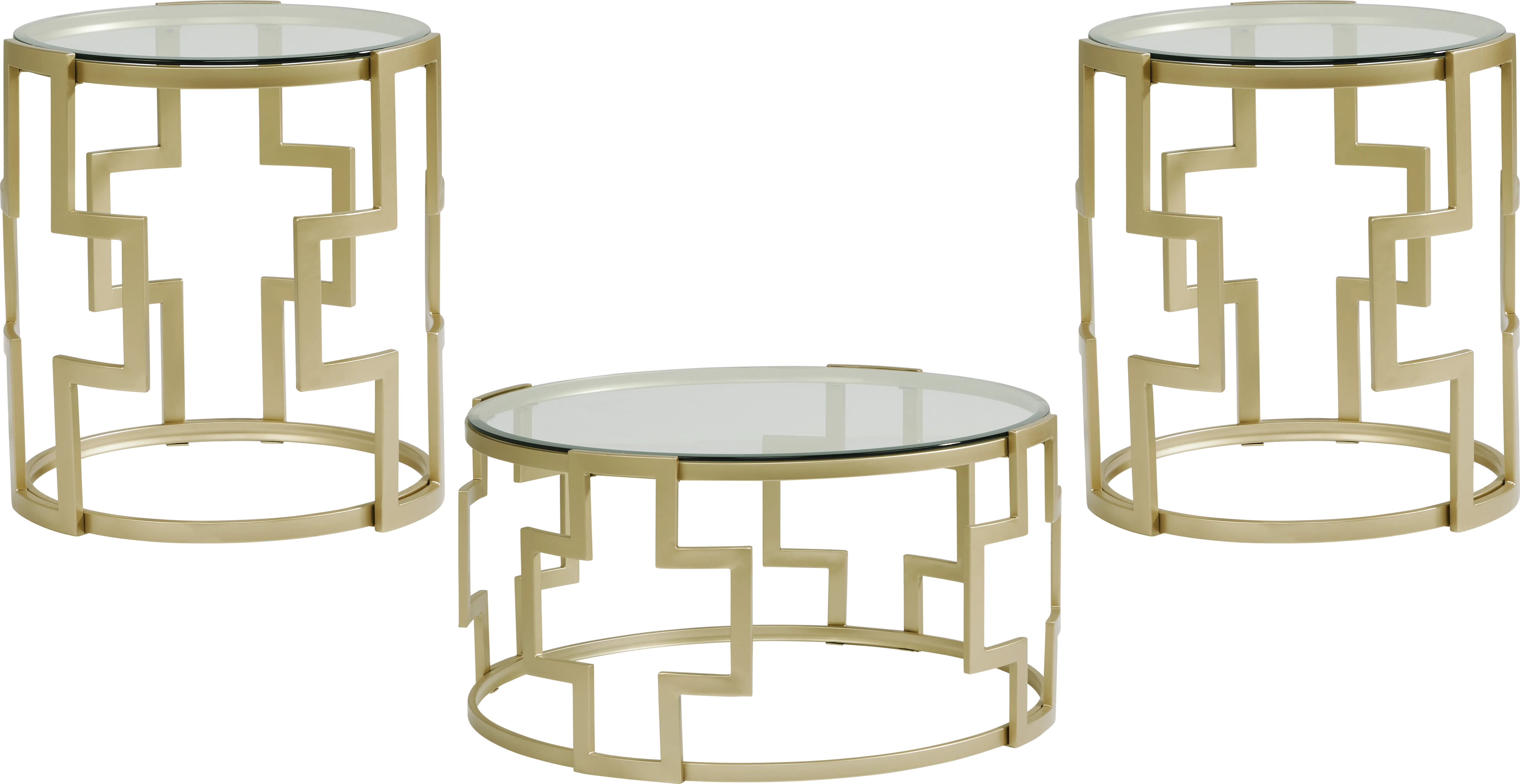 Laurier Park Bronze 3 Pc Table Set - Thumbnail - Image 1