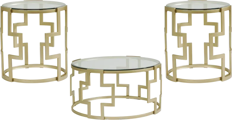 Laurier Park Bronze 3 Pc Table Set