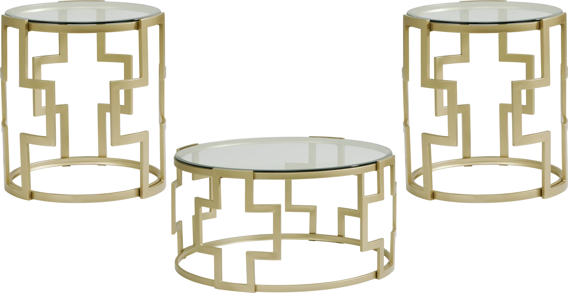 Laurier Park Bronze 3 Pc Table Set - Image 1