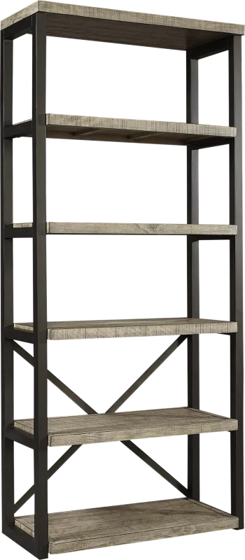 Water Mill Gray Bookcase