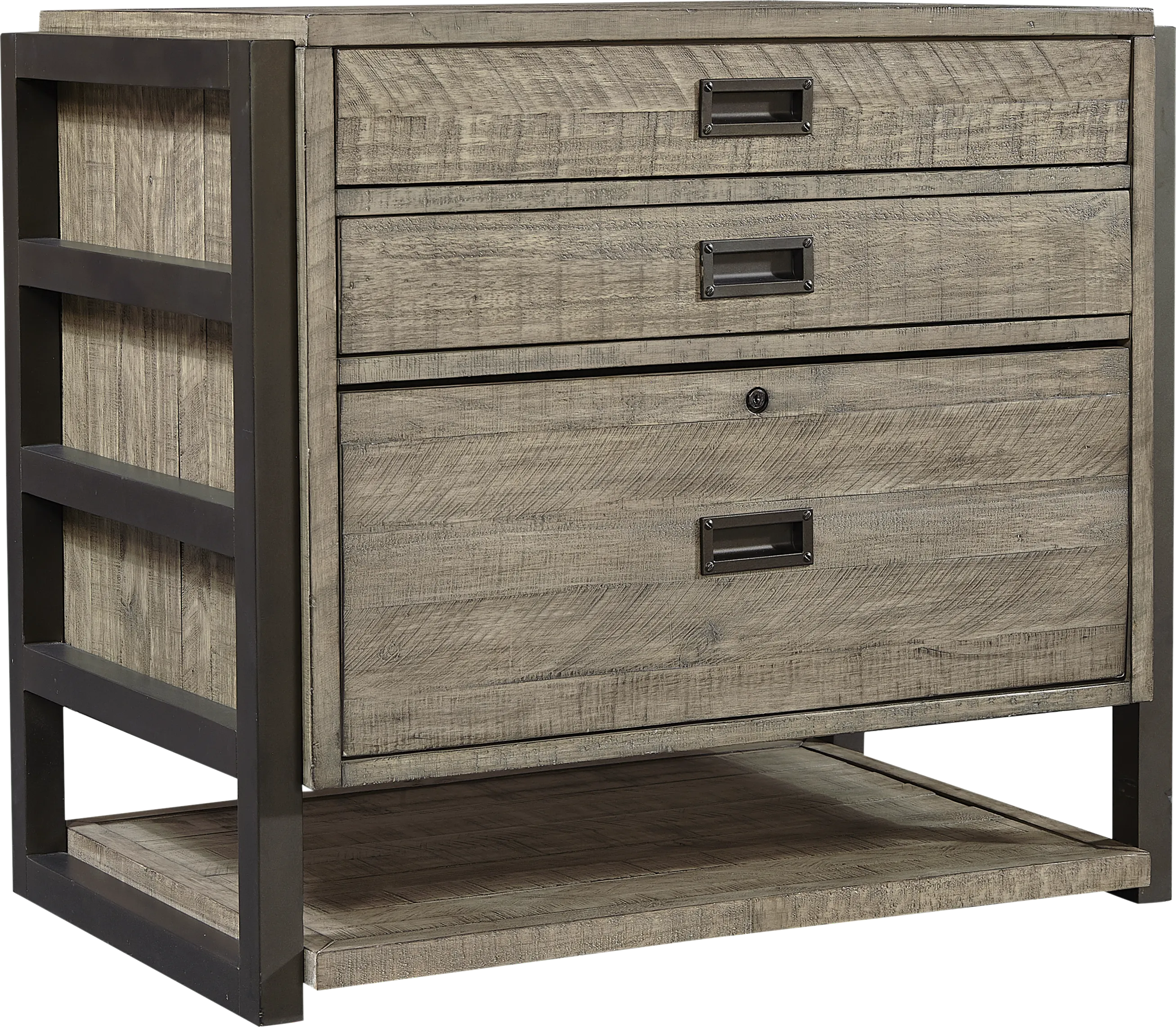 Water Mill Gray File Cabinet - Thumbnail - Image 1