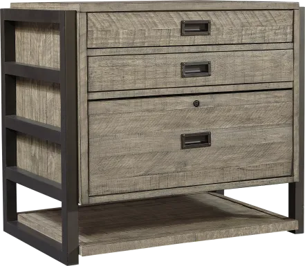 Water Mill Gray File Cabinet
