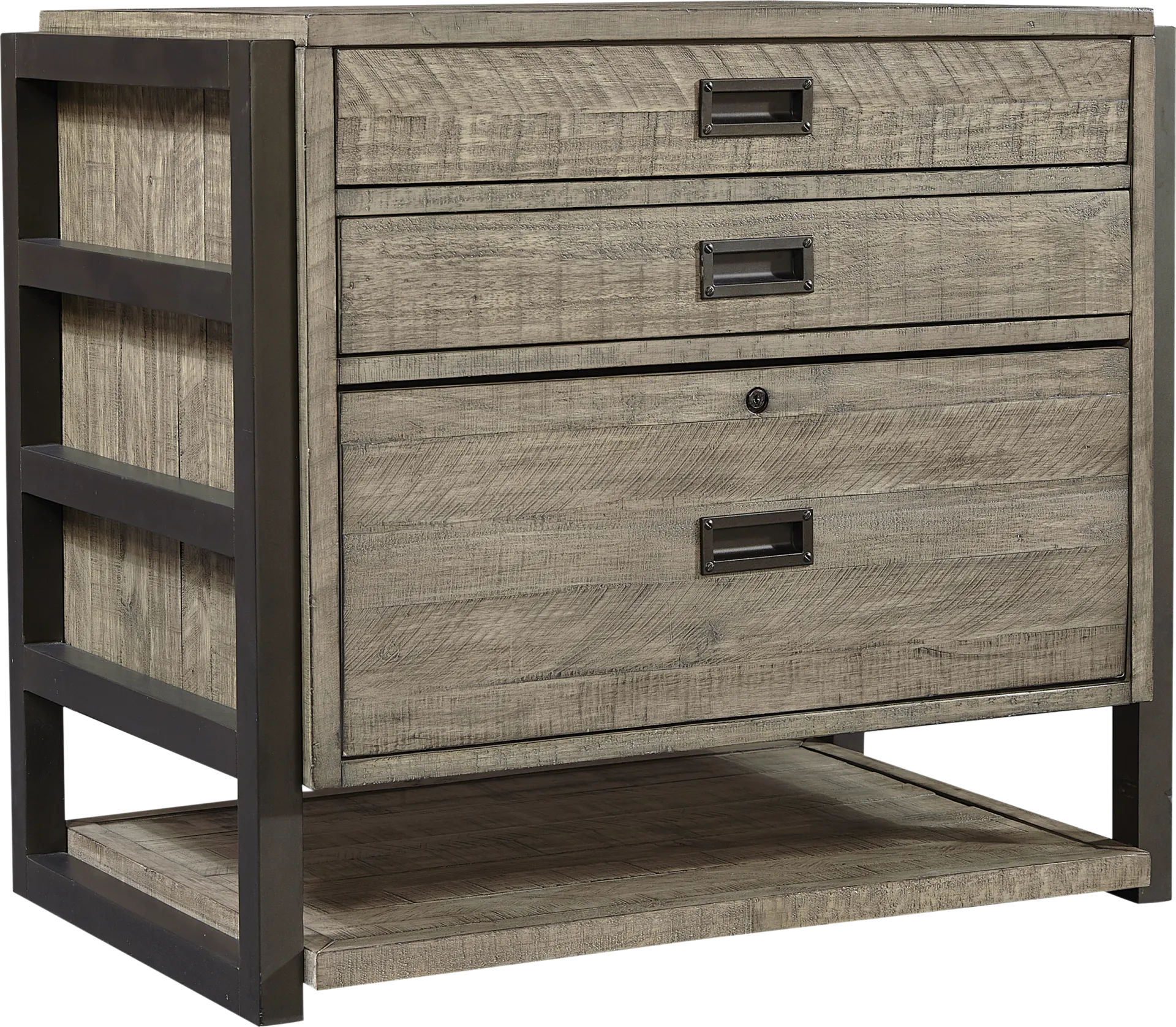 Water Mill Gray File Cabinet - Image 1