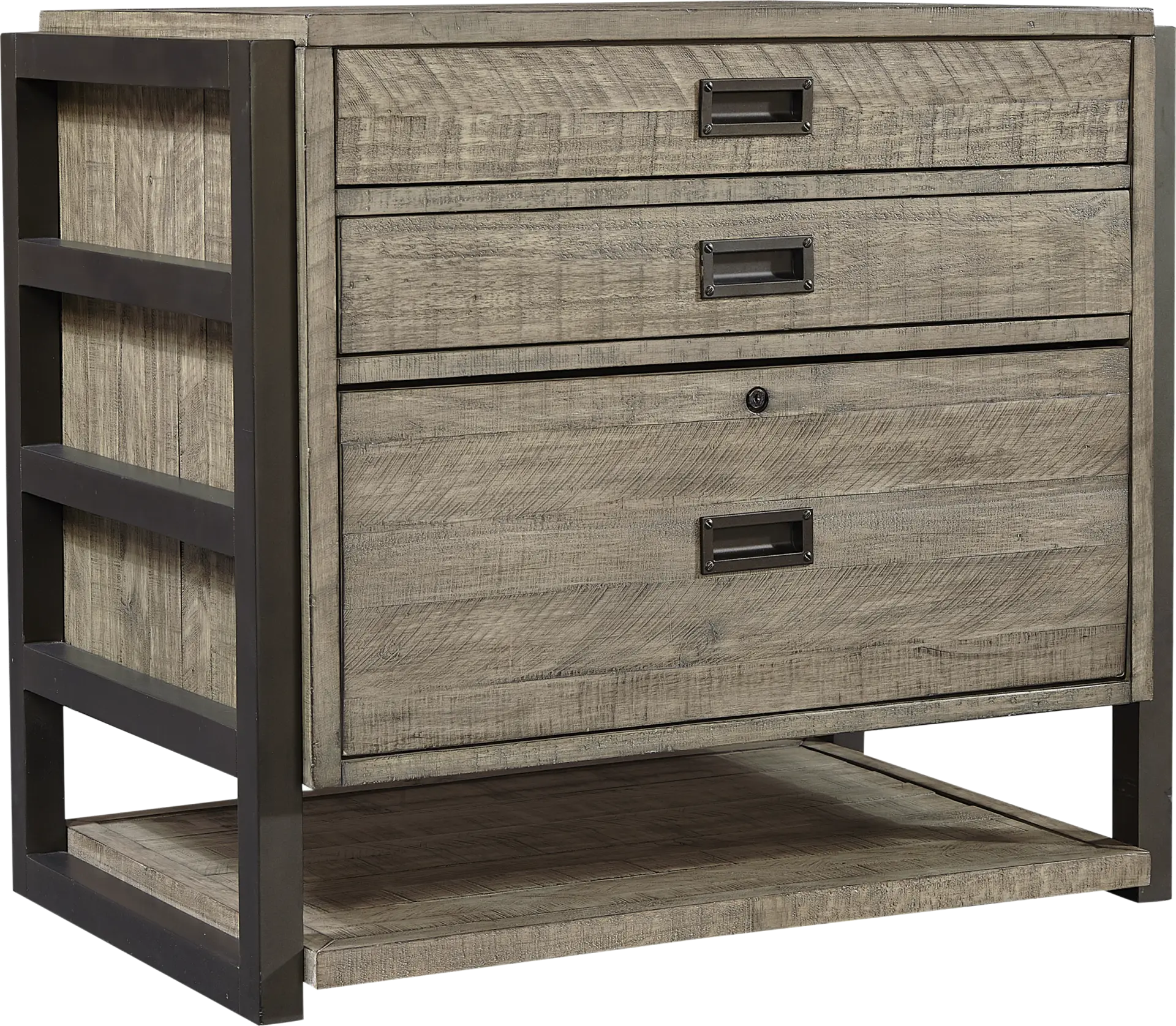 Water Mill Gray File Cabinet