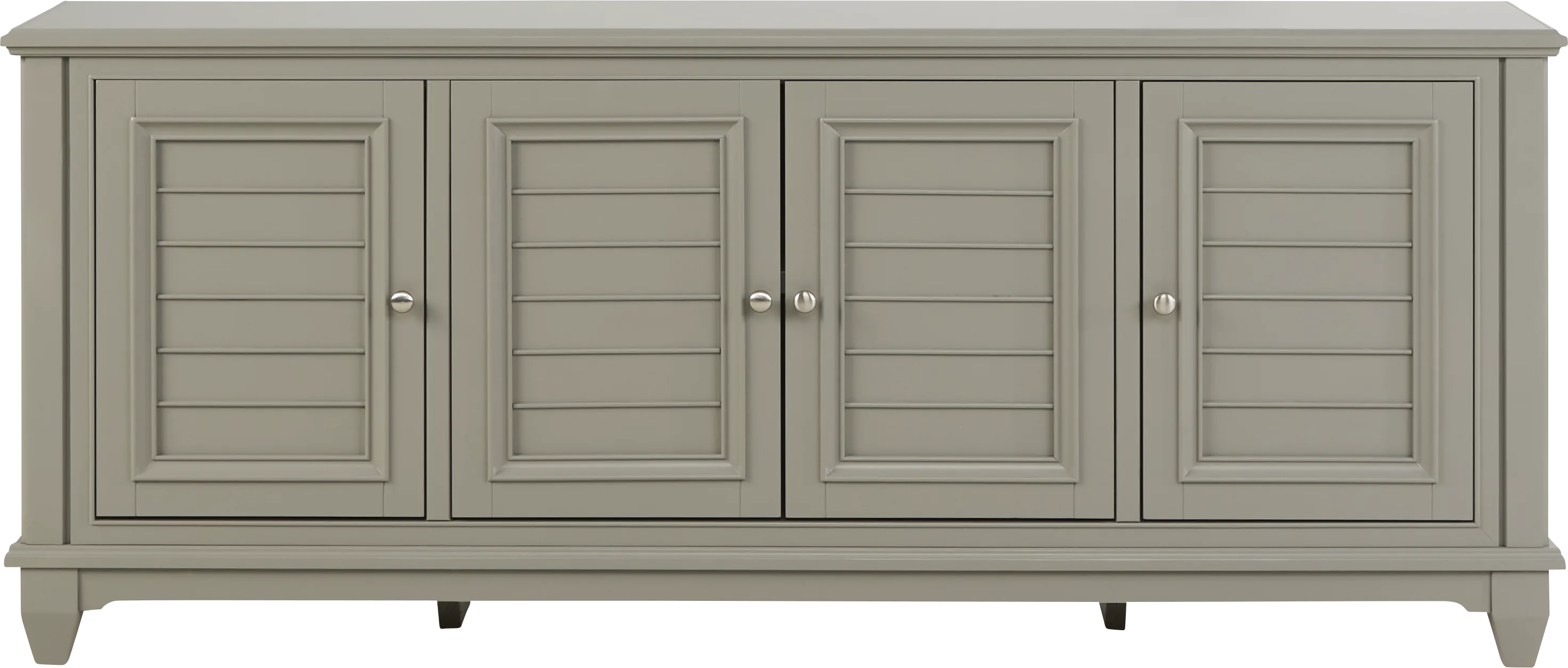Hilton Head Gray 84 in. Credenza - Thumbnail - Image 1