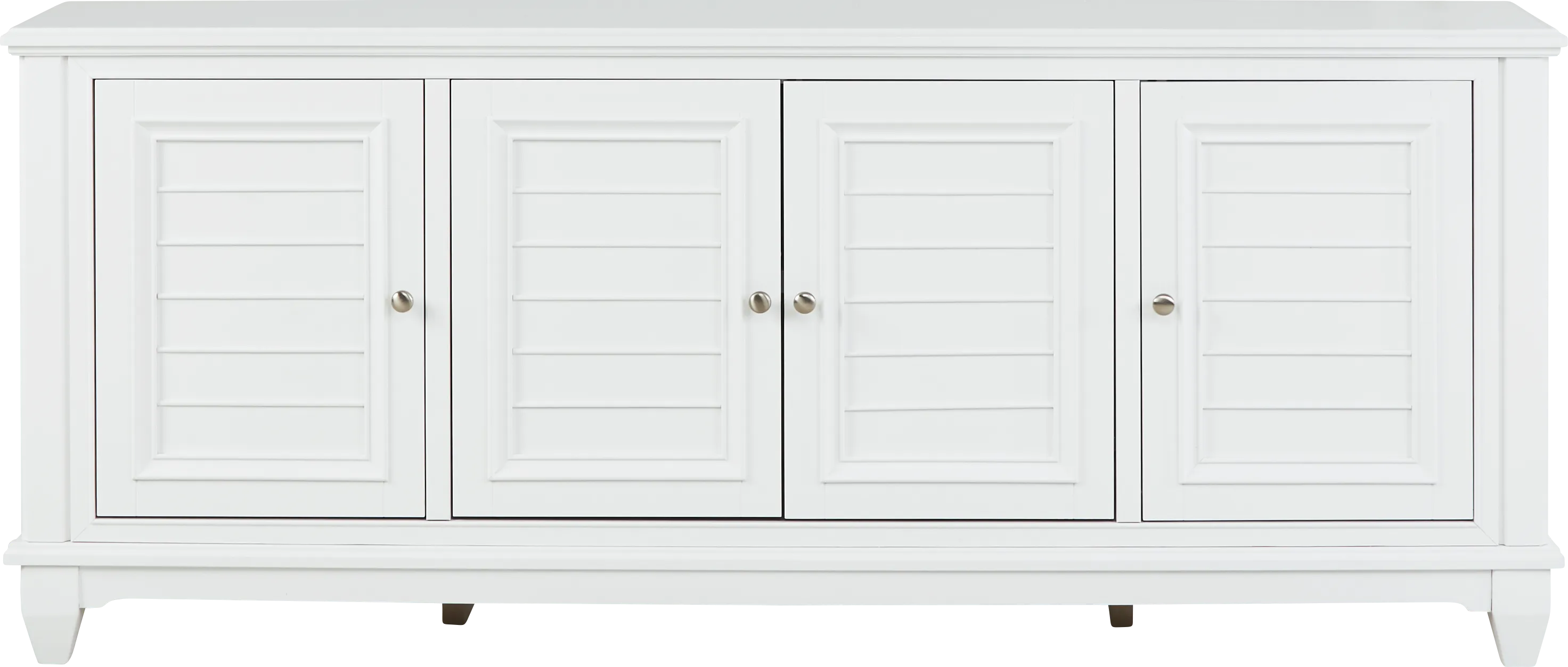 Hilton Head White 84 in. Credenza - Thumbnail - Image 1