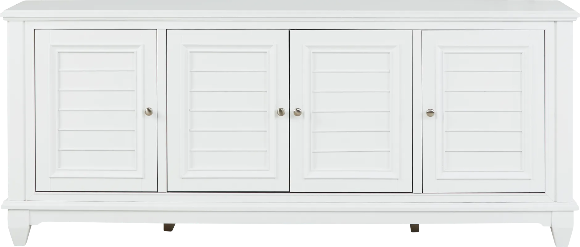 Hilton Head White 84 in. Credenza