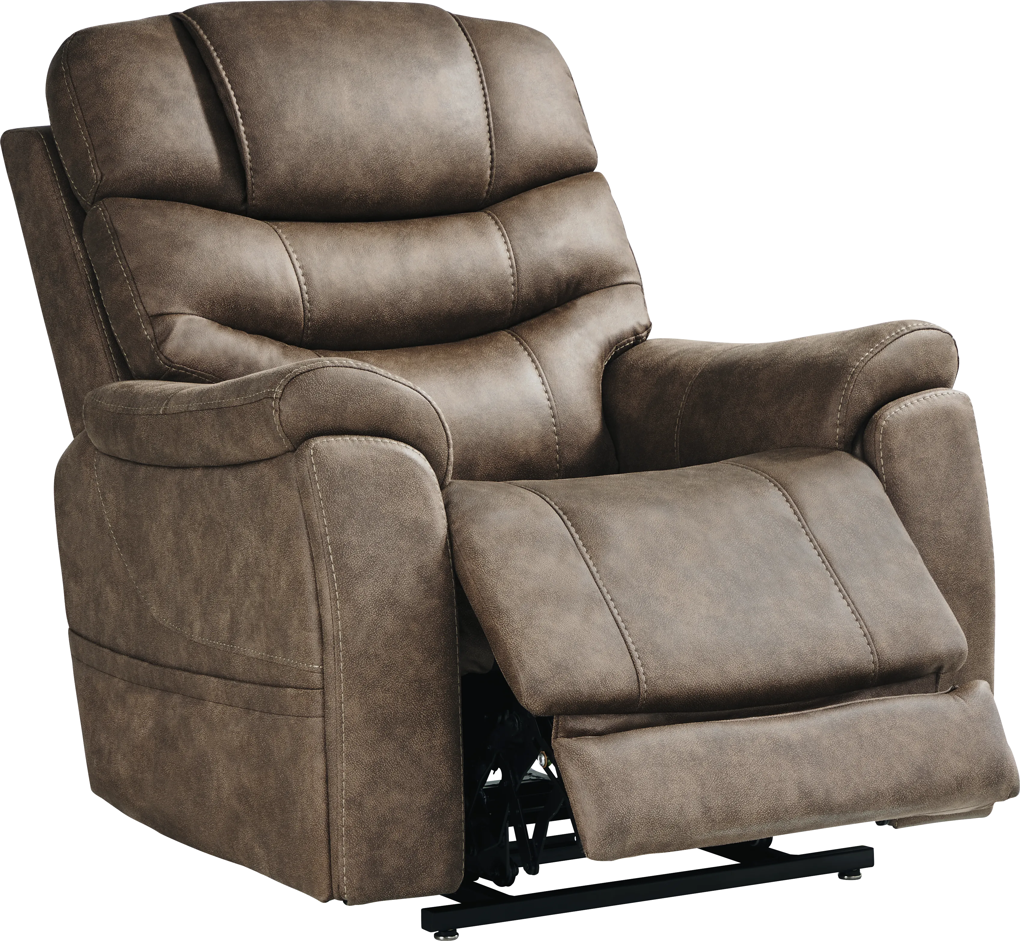 Morgan Hill Brown Triple Power Lift Recliner - Thumbnail - Image 1