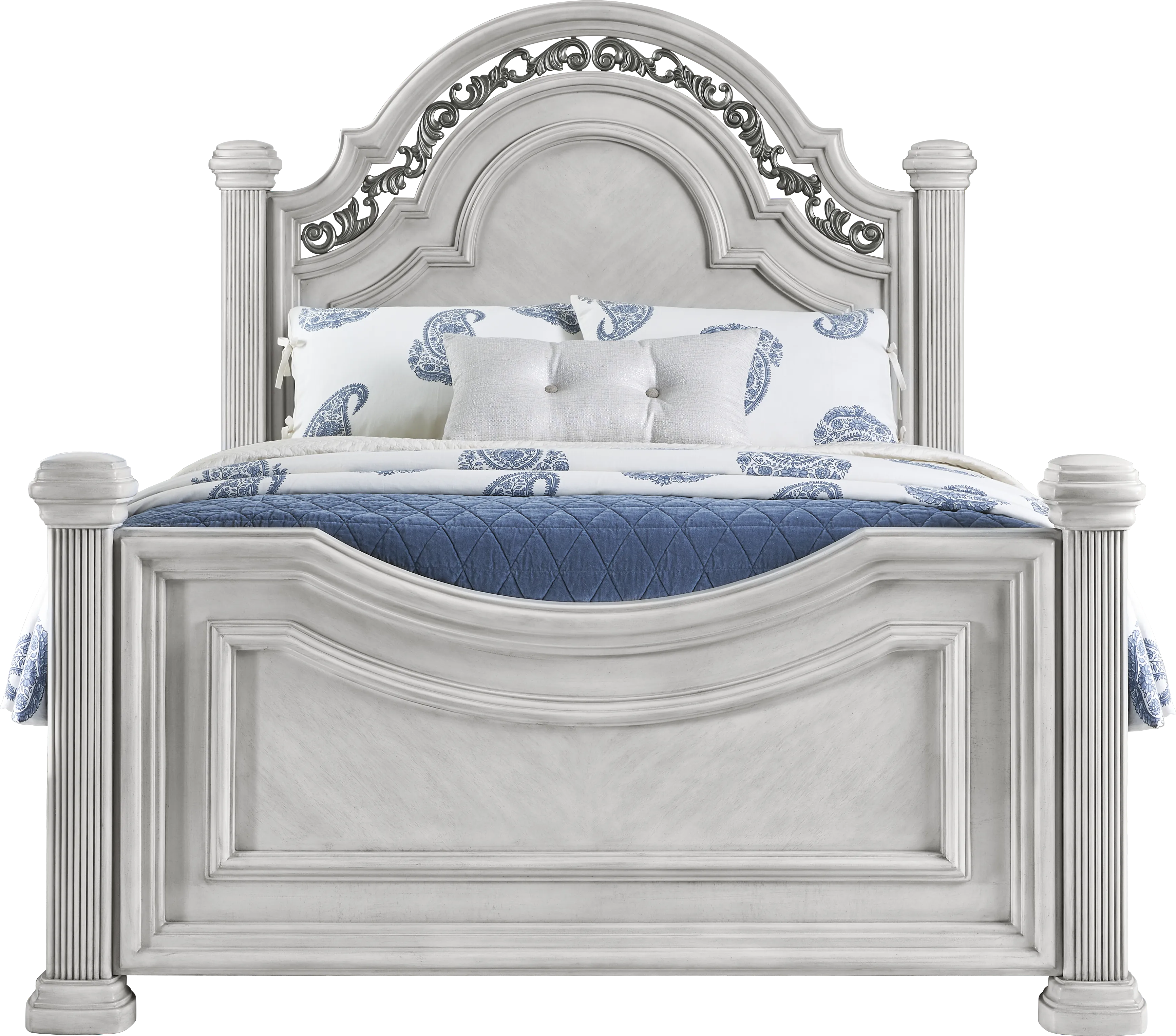 Gallagher Avenue White 5 Pc Queen Panel Bedroom - Thumbnail - Image 2