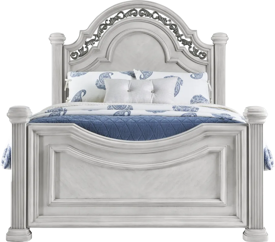 Gallagher Avenue White 3 Pc Queen Panel Bed
