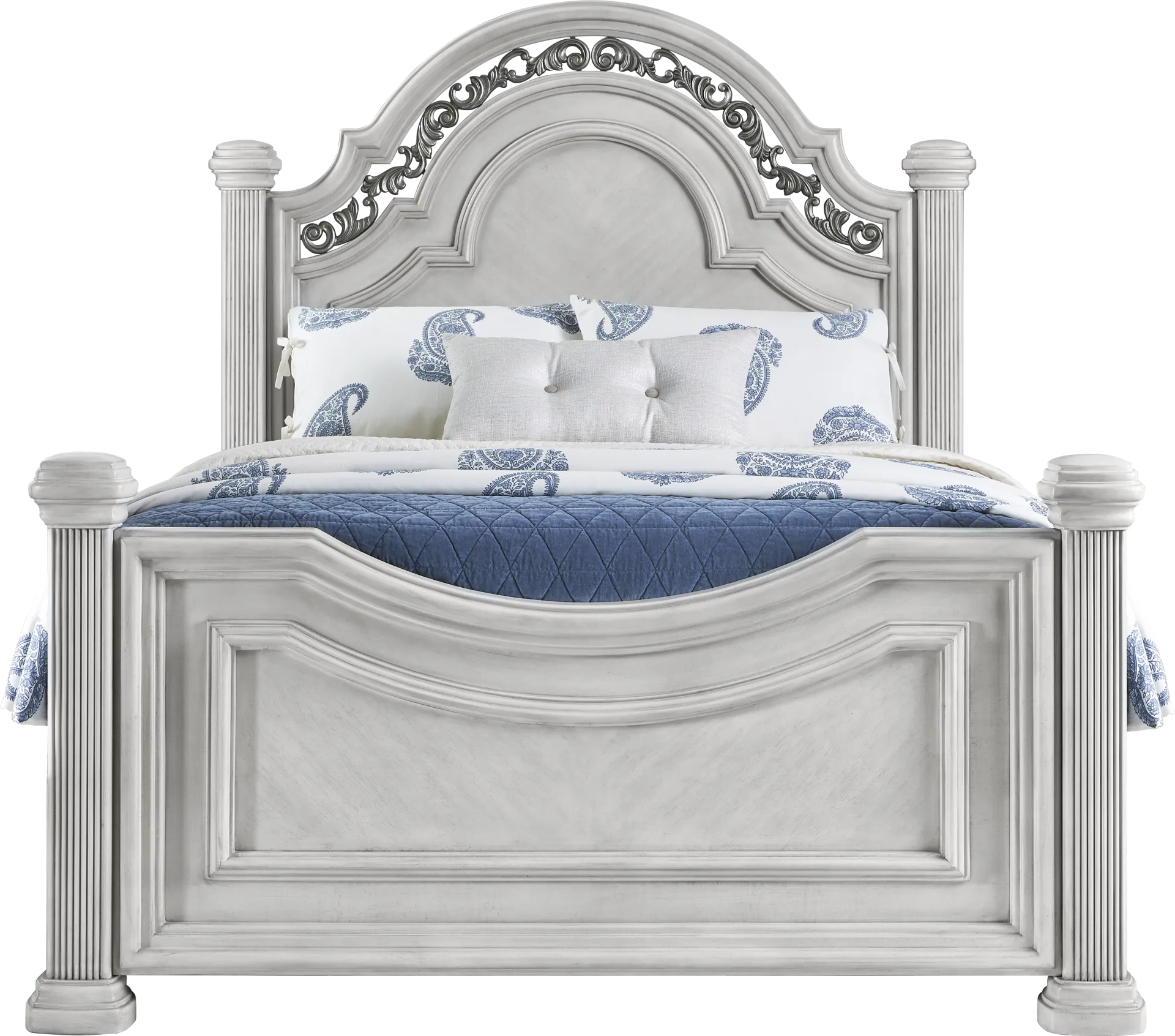 Gallagher Avenue White 5 Pc King Panel Bedroom - Image 2