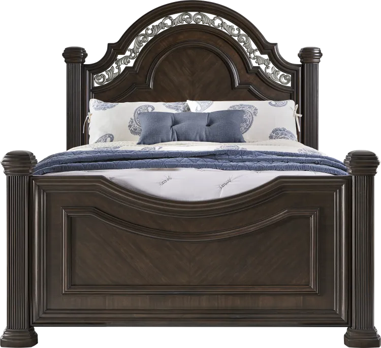 3 pc queen panel bed