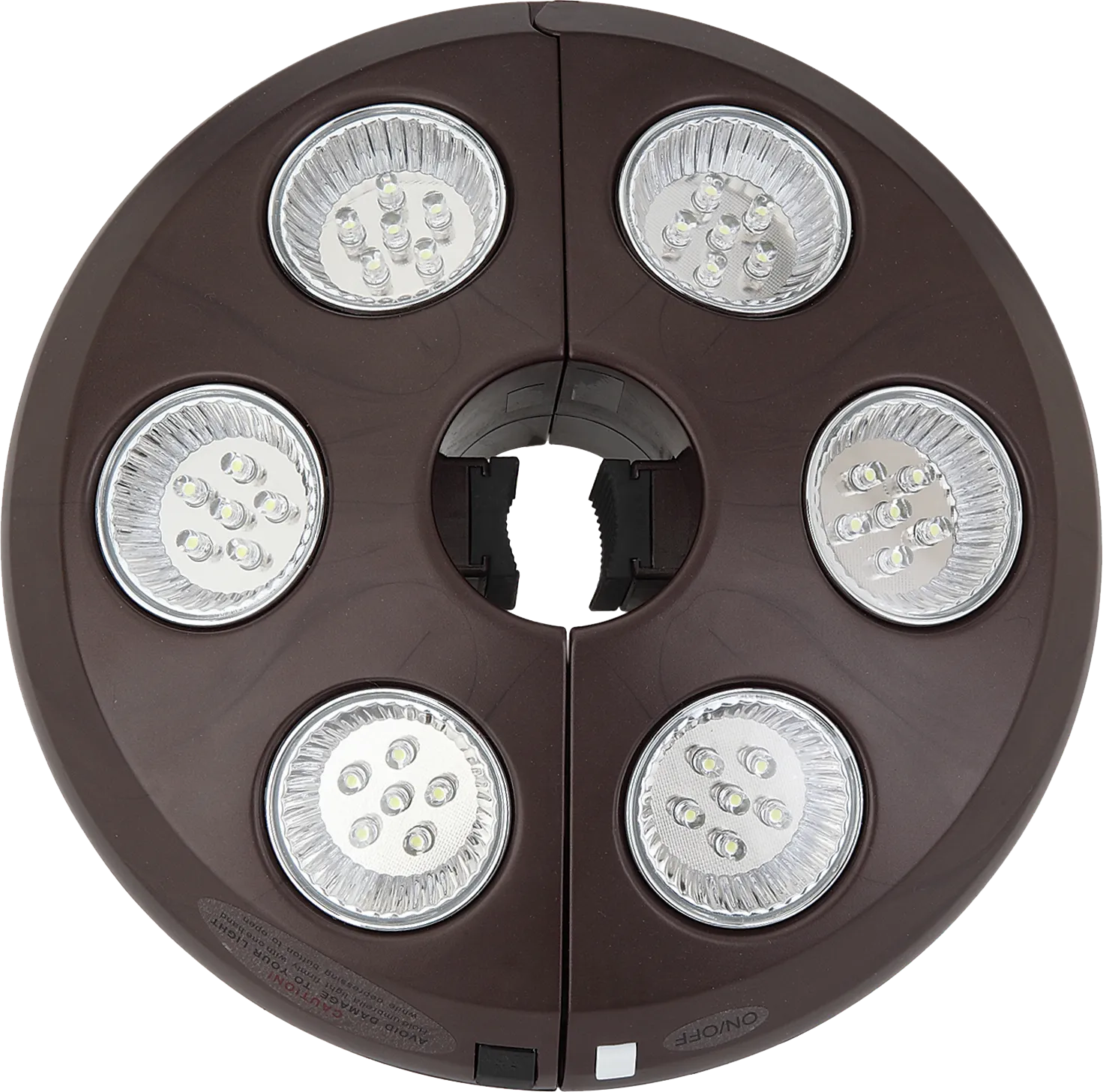 Drumlin Vega Bronze Outdoor Umbrella Light - Thumbnail - Image 1