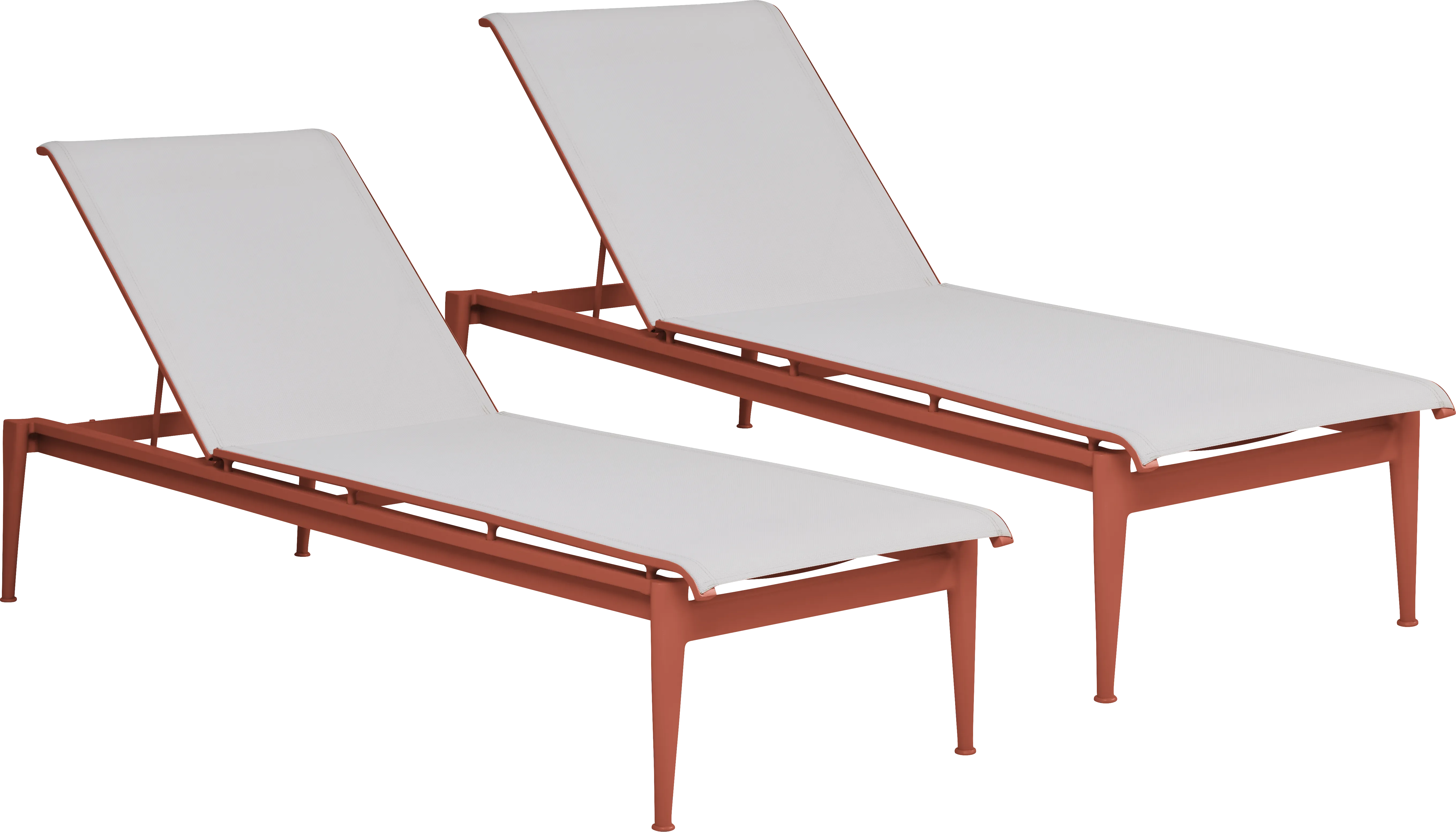 Park Walk Coral Outdoor Chaise, Set of 2 - Thumbnail - Image 1