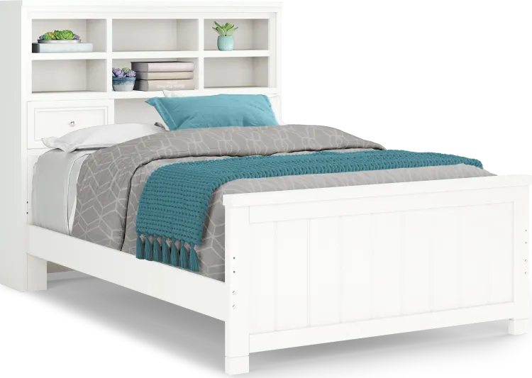 3 pc full bookcase bed
