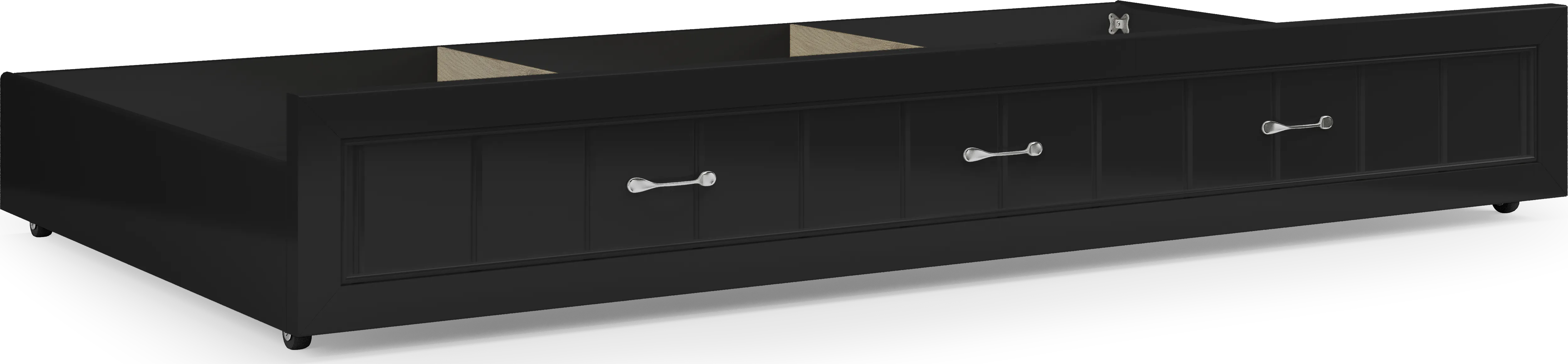 Kids Cottage Colors Black Twin Storage Trundle - Thumbnail - Image 1
