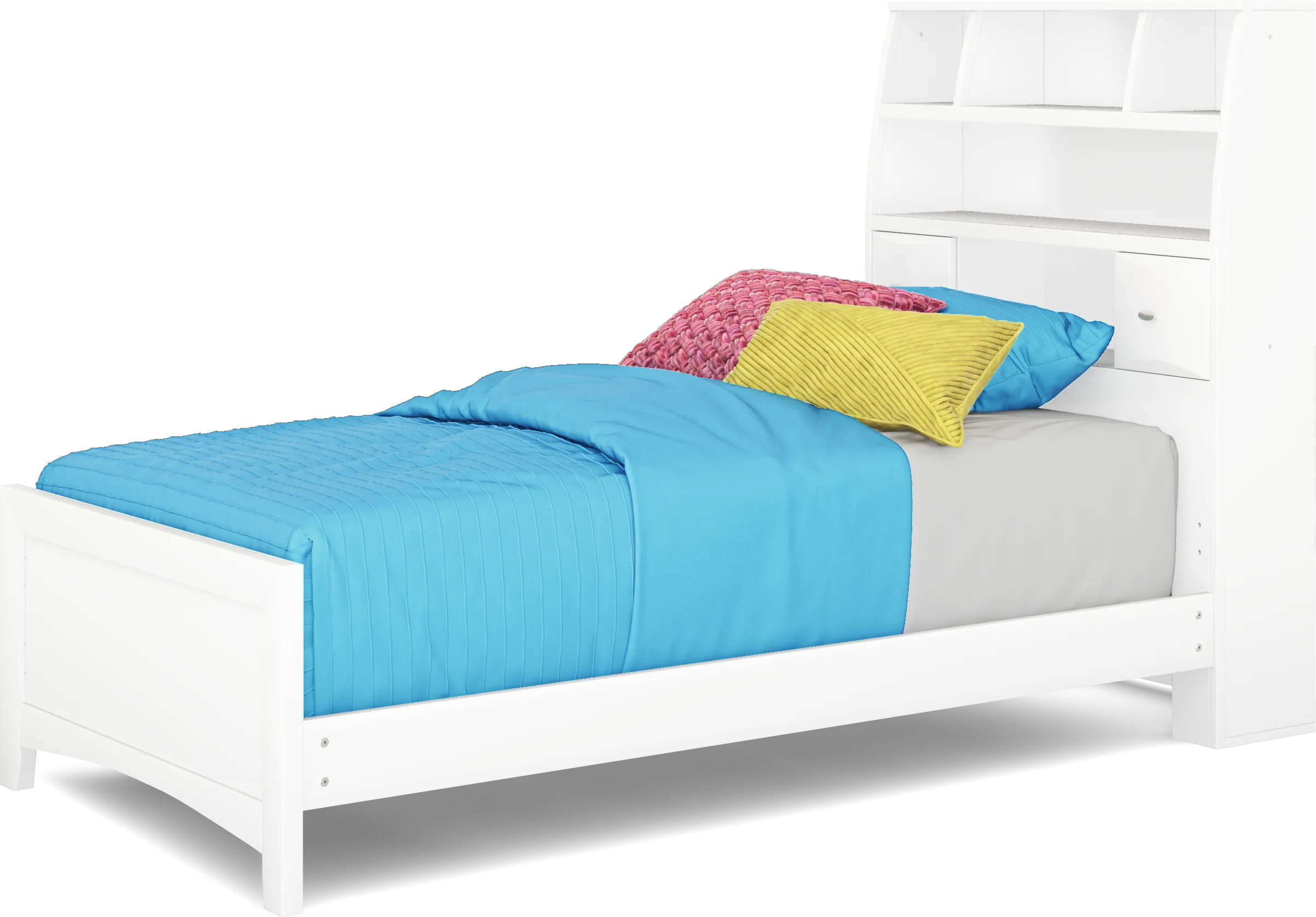 Kids Ivy League 2.0 White 5 Pc Twin Bookcase Bedroom - Thumbnail - Image 2