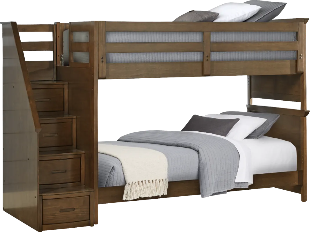 twin/twin step bunk bed
