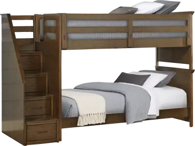 twin/twin step bunk bed