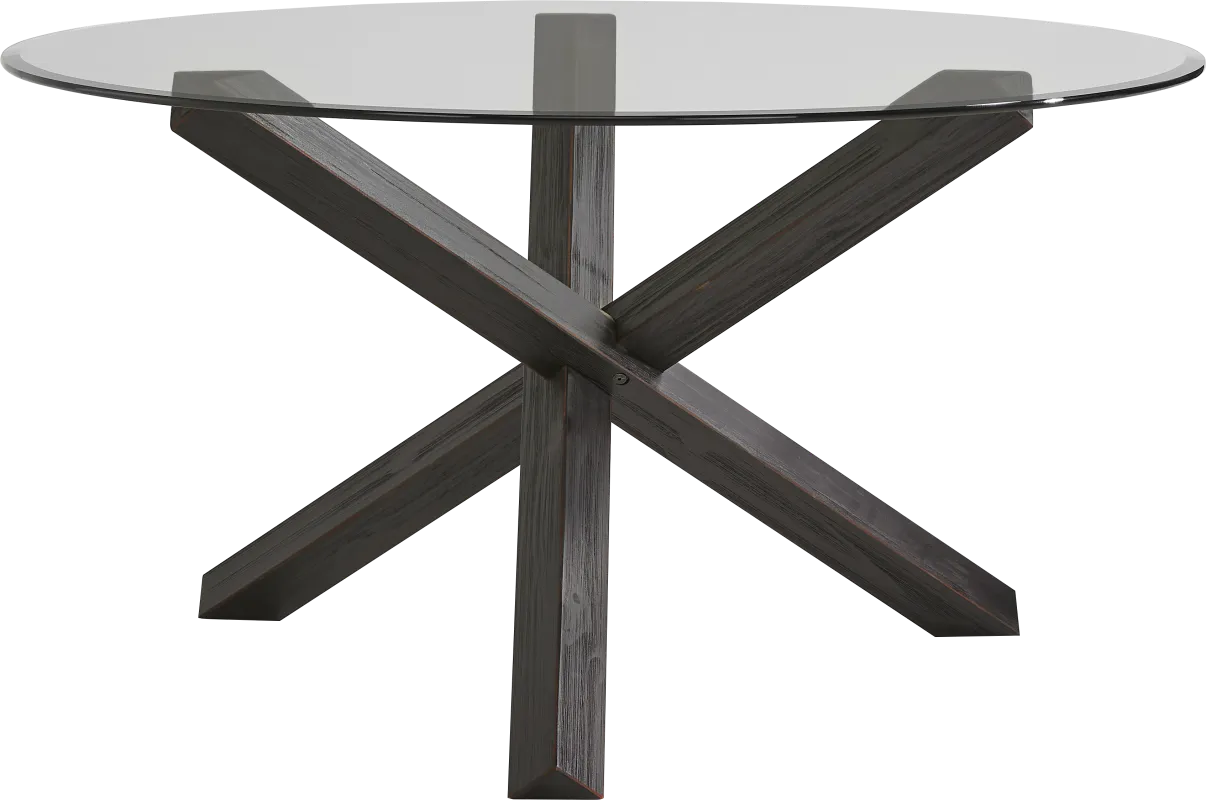Axia Black 48" Round Dining Table