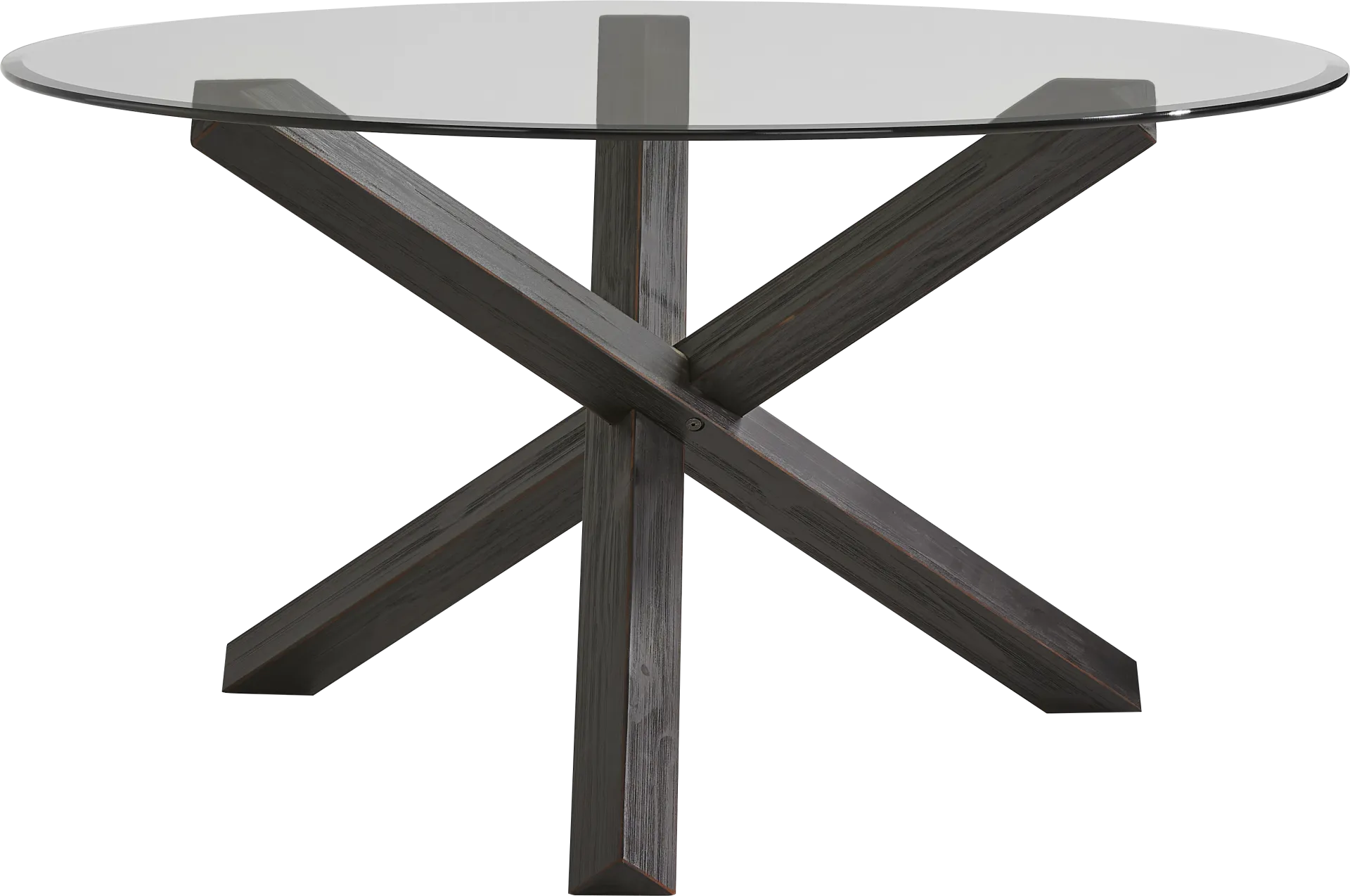 Axia Black 5 Pc Round Dining Room with Moss Chairs - Image 2