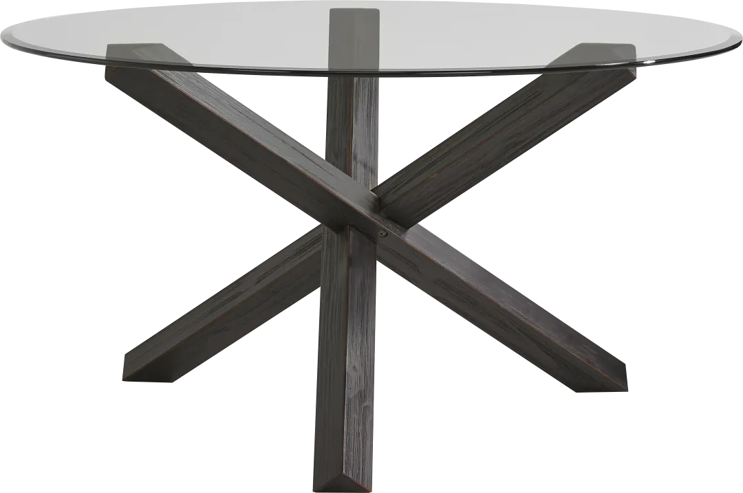 Axia Black 48" Round Dining Table
