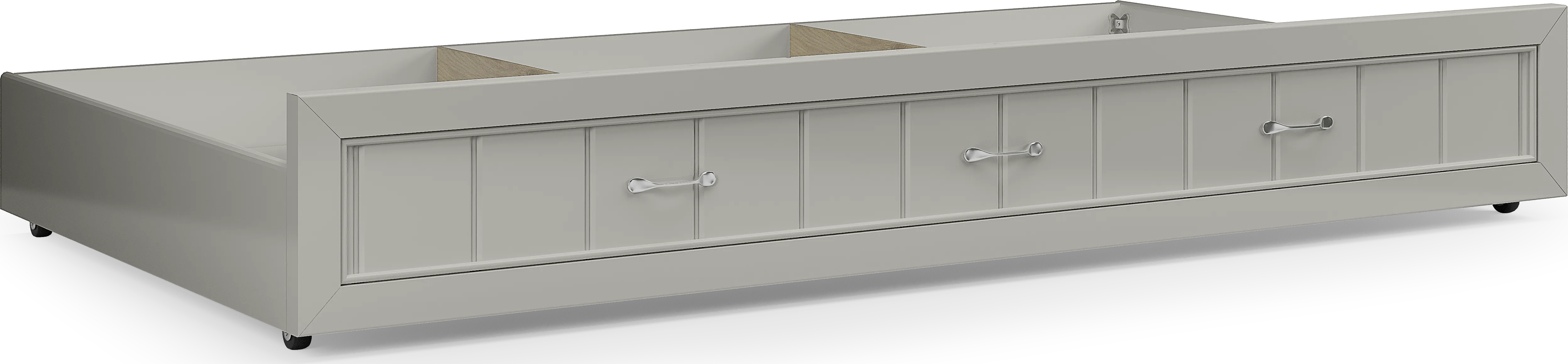 Kids Cottage Colors Gray Twin Storage Trundle - Thumbnail - Image 1