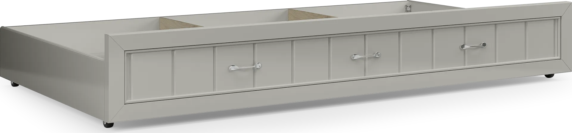 Kids Cottage Colors Gray Twin Storage Trundle - Image 1