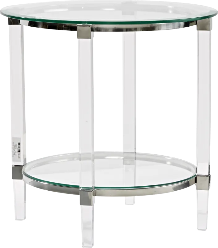 Varna Silver Round End Table