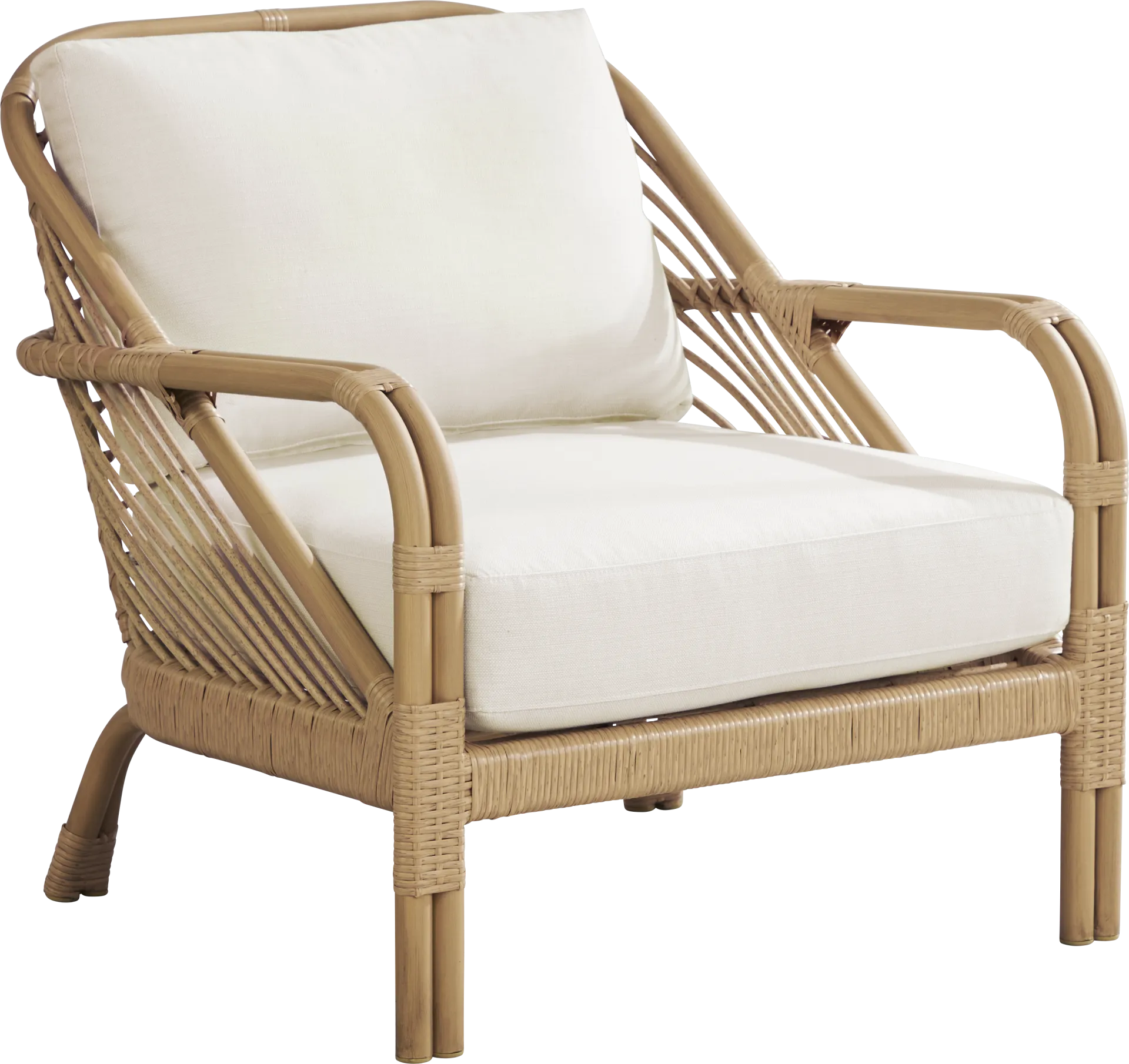 Coronado Sandstone Outdoor Club Chair with Vapor Cushions - Image 1