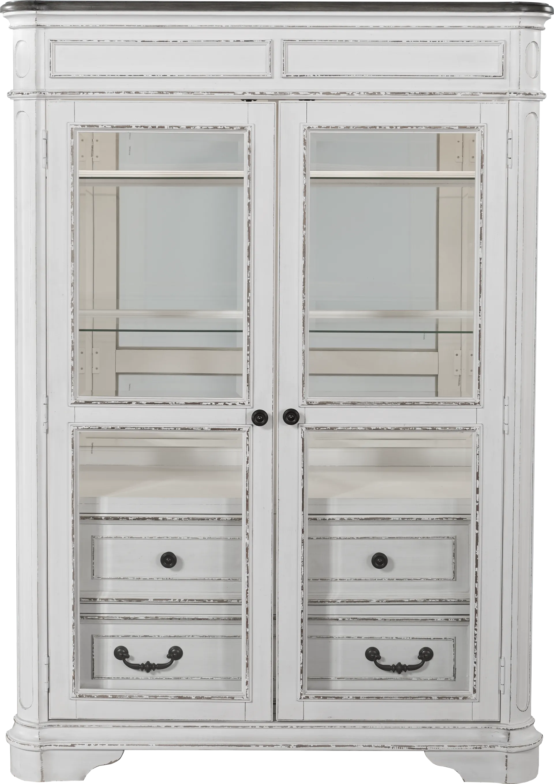 French Market White Cabinet - Image 1