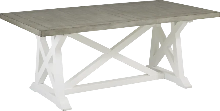 Hilton Head White Trestle Dining Table