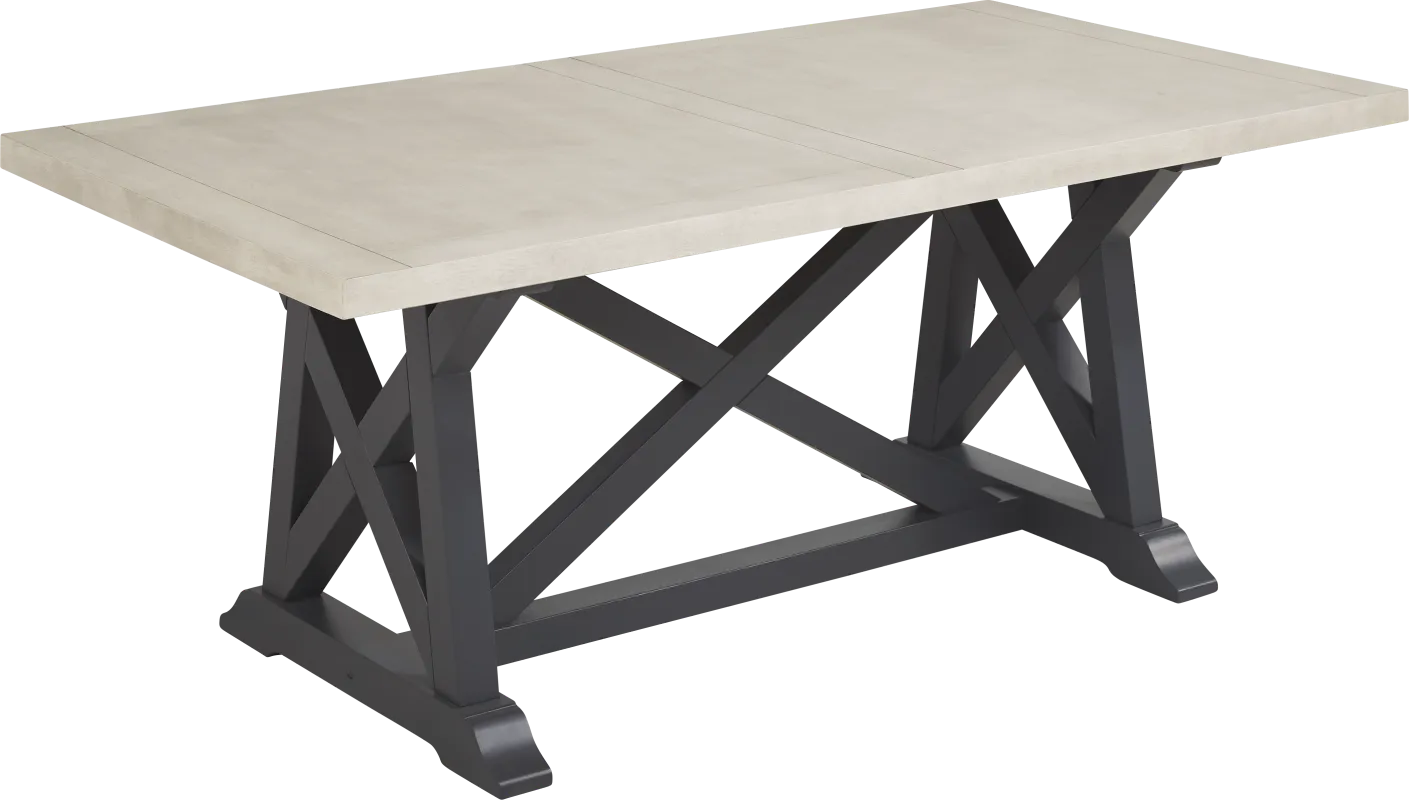 Hilton Head Graphite Trestle Dining Table