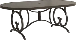 78 in. oval dining table