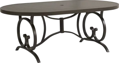78 in. oval dining table