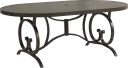 78 in. oval dining table