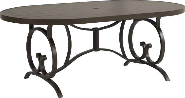 78 in. oval dining table